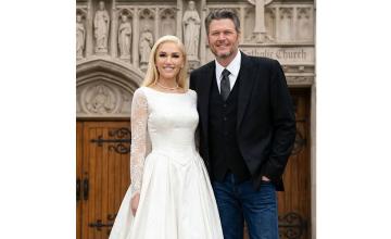 Gwen Stefani and Blake Shelton celebrate five years of marriage with heartfelt wedding throwbacks