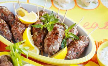 Lamb Skewers with Minted Tzatziki