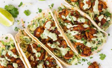 Spiced Prawn and Slaw Tortillas
