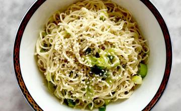 Gingery Shiitake Noodles