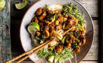 Broccoli Lemon Chicken with Cashews