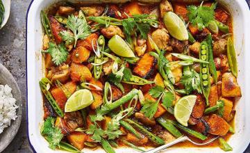 Thai Chicken and Rice Tray Bake
