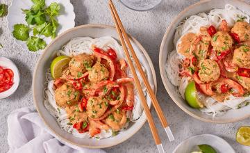 Satay Noodles and Meatballs