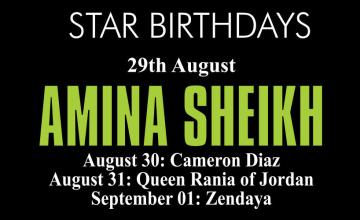 Star Birthdays: Amina Sheikh