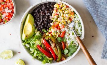 Black Bean Veggie Grain Bowl