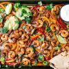 Sheet Pan Shrimp Fajitas