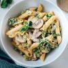 Creamy Spinach & Mushroom Penne