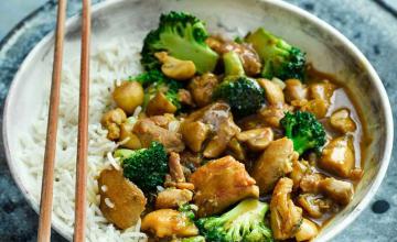 Japanese Chicken, Broccoli and Mushroom Curry