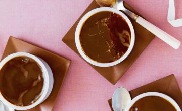 Dark Chocolate and Salted Caramel Crème Brûlée